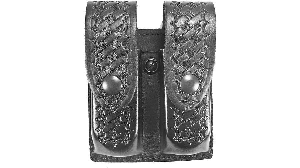 DESANTIS DOUBLE MAG POUCH U41 STYLE BLACK SNAP BASKETWEAVE BLK GLOCK 172237