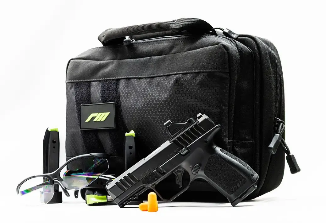 ROST MARTIN RM1C HGA 9MM 4 IN BBL W VIRIDIAN RFX11 BLACK 4/10RD MAGS ( RANGE PACKAGE )
