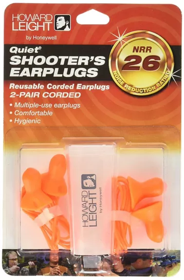 Howard LEIGHT EARPLUGS CORDED W/CASE 26NRR  SIX 2/...