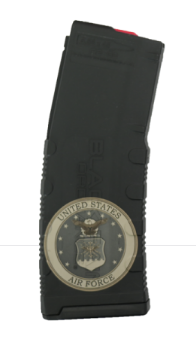 Black RAIN LASER ETCHED MAGAZINES 30RD US AIR FORCE