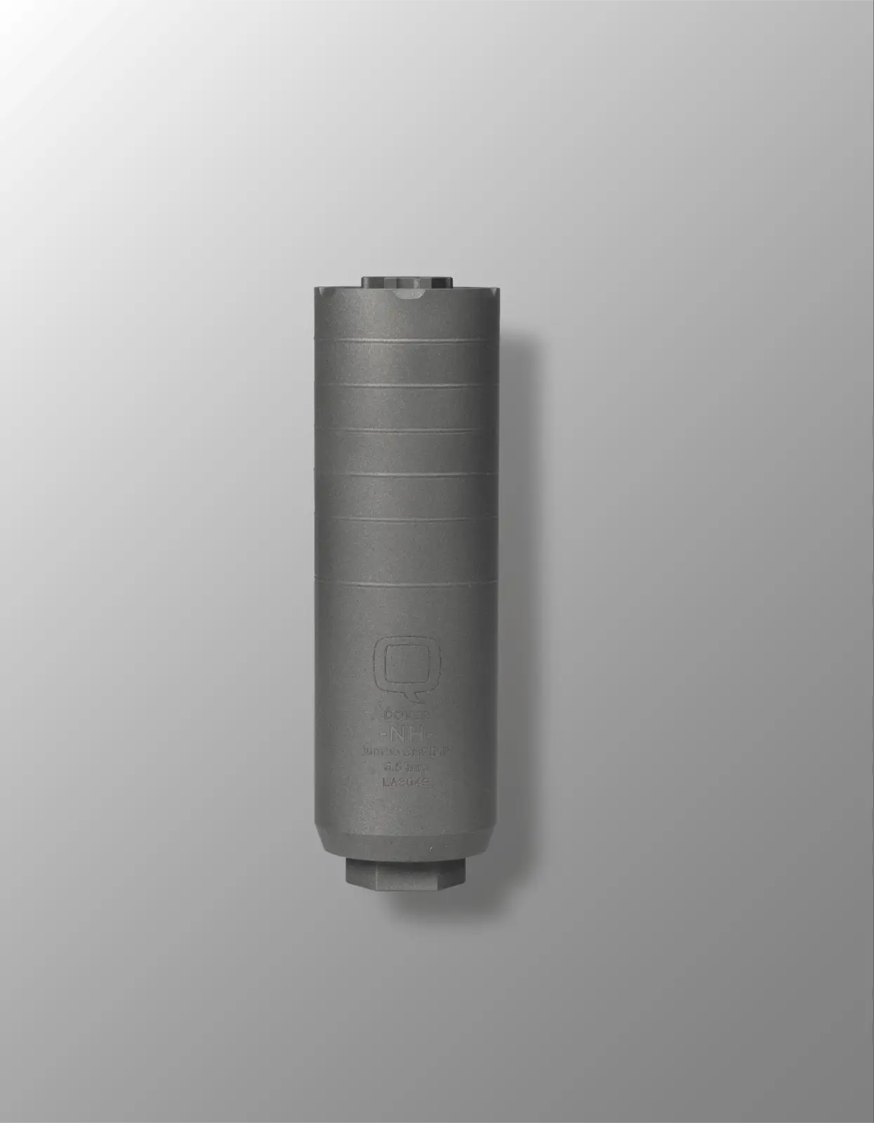 Q Jumbo Shrimp Quick Attach Suppressor 6.5 Creedmoor Titanium 5/8x24  5.7 Length Bead Blast Finish - Q LLC - 6.5 CREEDMOOR