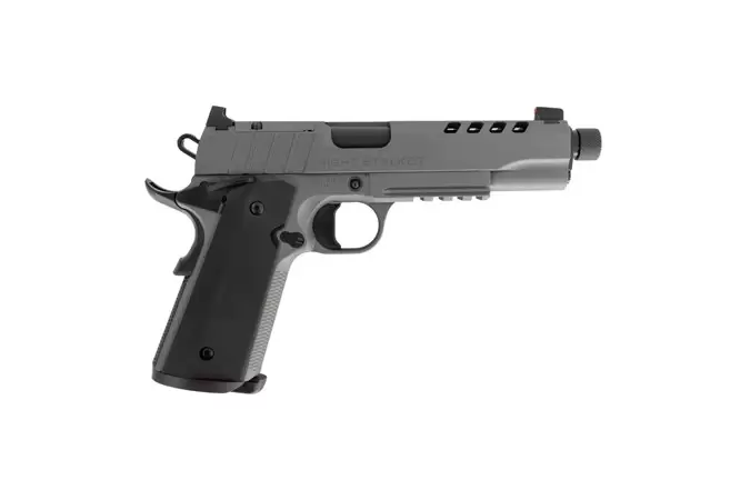 SDS Imports 1911 Night Stalker SF 9mm 5in Threaded Barrel Platinum Grey - SDS Imports - 9mm
