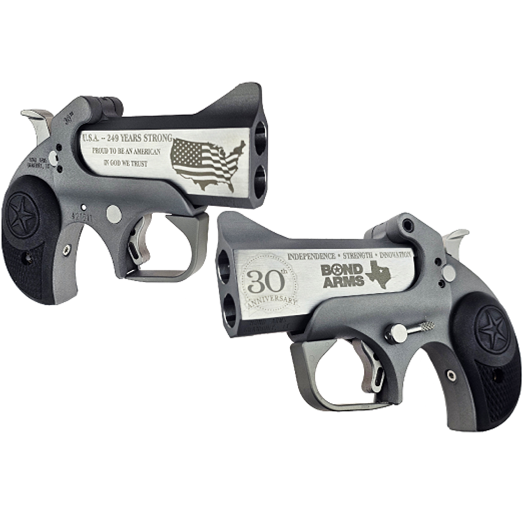 Bond Arms Limited Edition 30th Anniversary Handgun .45 Colt /410ga 2rd Capacity 3 Barrel w/ Small Rubber Grips