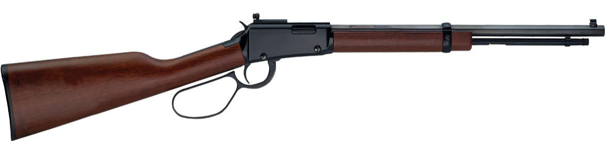 Henry Tracker HENRY H1 TRACKER CARBINE LG LOOP LEVER RIFLE RIL 22 WMR 16.5 IN OCT BBL ...