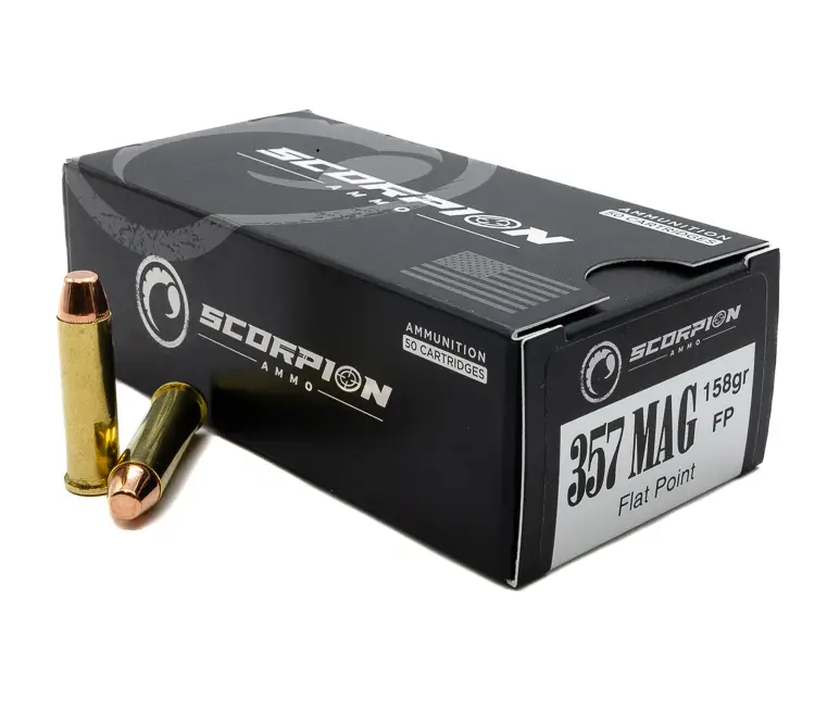SCORPION AMO 357 MAG 158GR TMC- FP 50RD BOX ( 20 BOXES PER CASE)