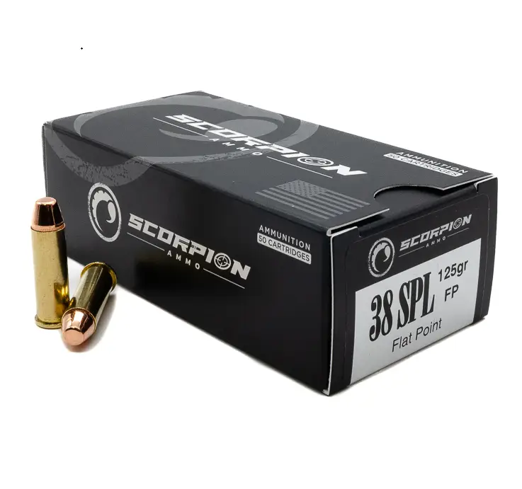 SCORPION AMO 38 SPECIAL 125GR TMC- FP 50RD BOX ( 20 BOXES PER CASE)