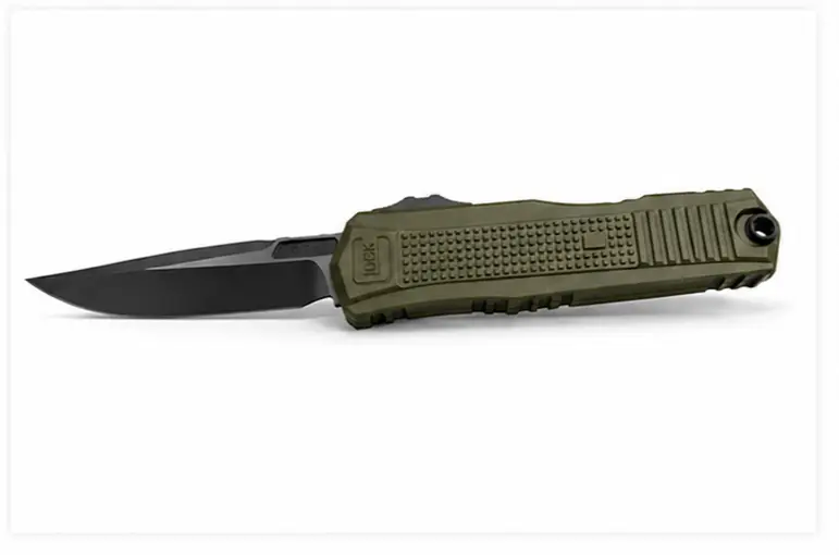 GLOCK MICROTECH/GLOCK S/E BLACK BLADE AND HARDWARE STANDARD OD GREEN CHASSIS #81-1OD