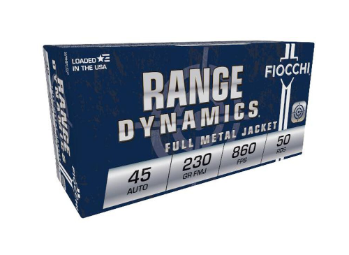 Fiocchi Shooting Dynamics .45 ACP 230gr FMJ 50rd Ammunition
