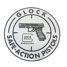GLOCK ALUMINUM SIGN "SAFE ACTION"