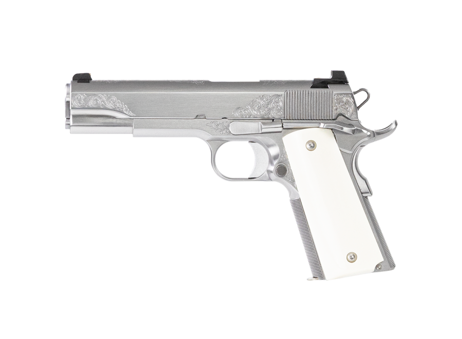 DAN WESSON HEIRLOOM 2021 HGA 45 ACP 5IN BBL PBSS FINISH BONE GRIPS 8RD MAG