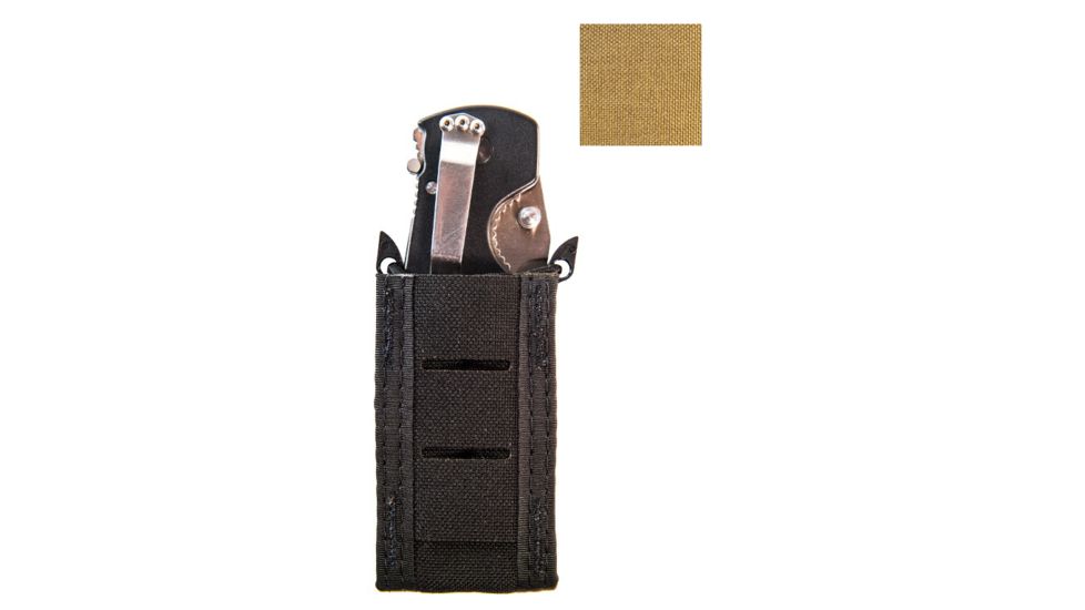 HIGH SPEED GEAR DUTY PISTOL TACO U-MOUNT HIDDEN SHOCK CORD COYOTE BROWN