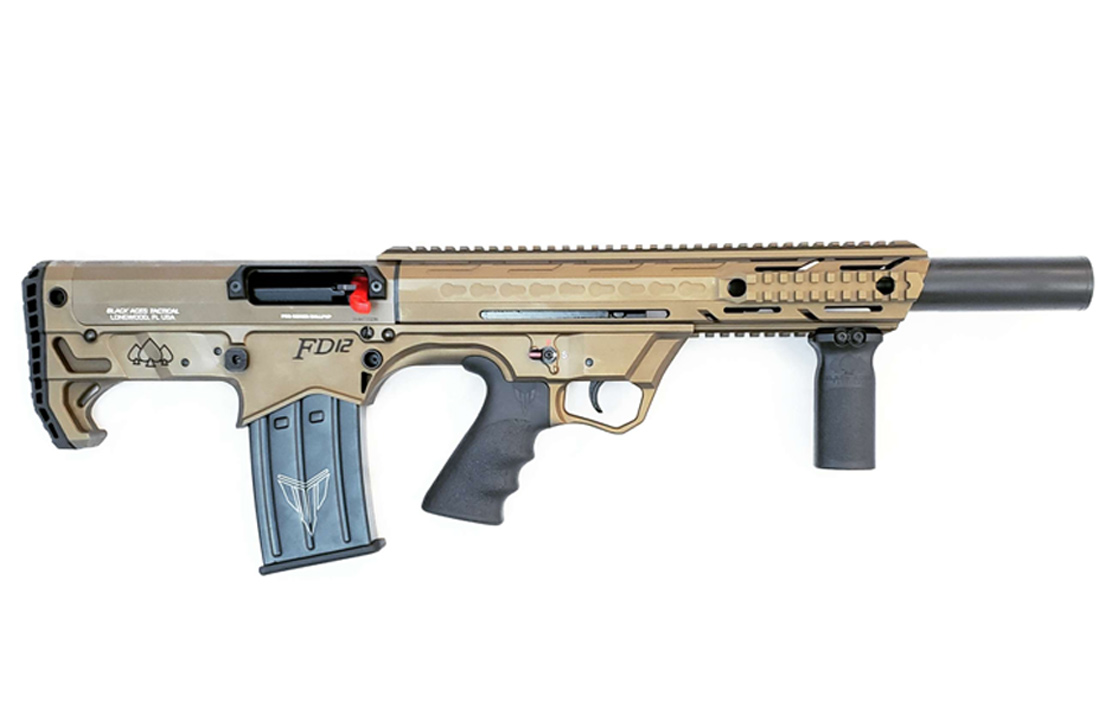 BLACK ACES TACTICAL BULLPUMP SGP 12GA 18.5IN BBL BRONZE CERAKOTE SYN 2 5RD MAGS