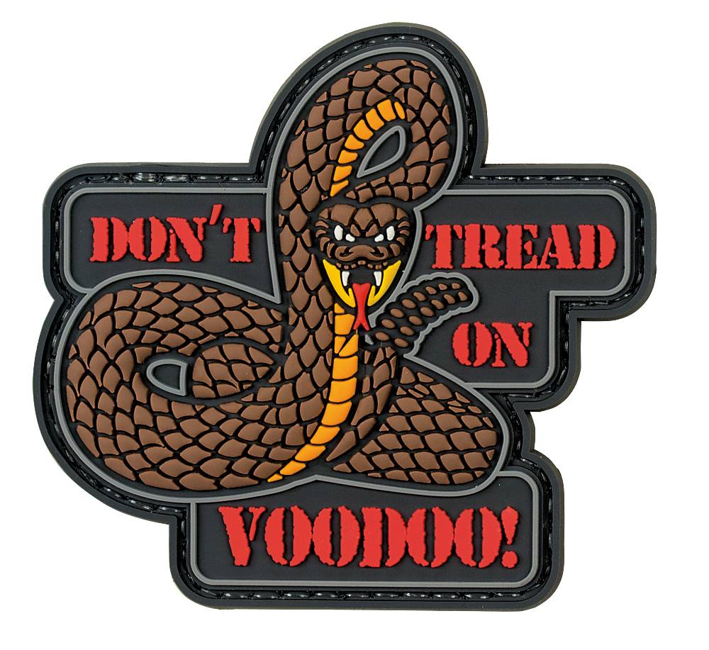 VOODOO TACTICAL DON'T TREAD ON VOODOO! RUBBER PATCH (2.5")