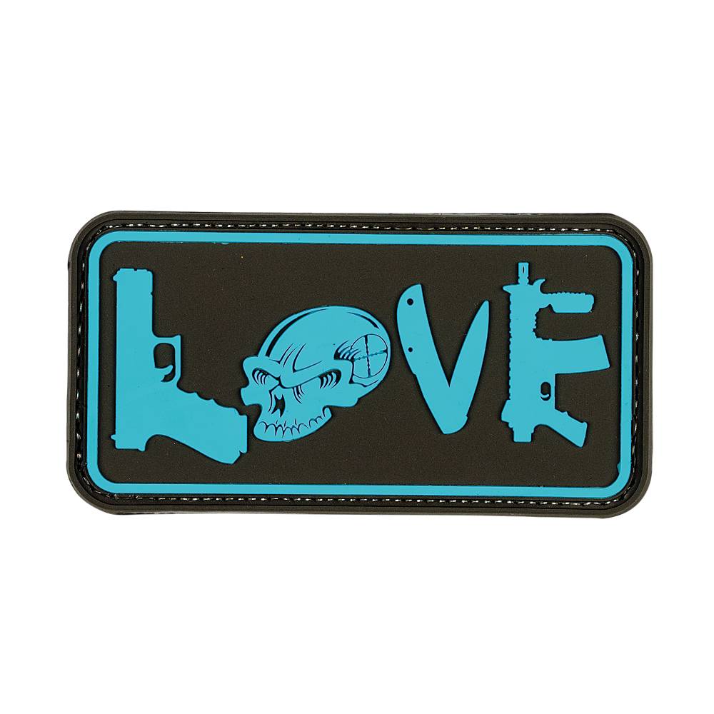 VOODOO TACTICAL TACTICAL LOVE - RUBBER PATCH - TURQUOISE