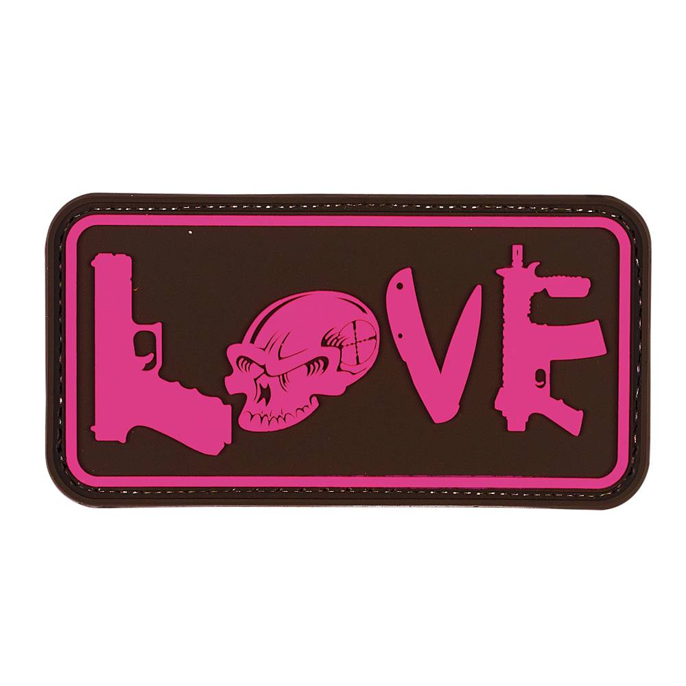 VOODOO TACTICAL TACTICAL LOVE - RUBBER PATCH - FUCHSIA