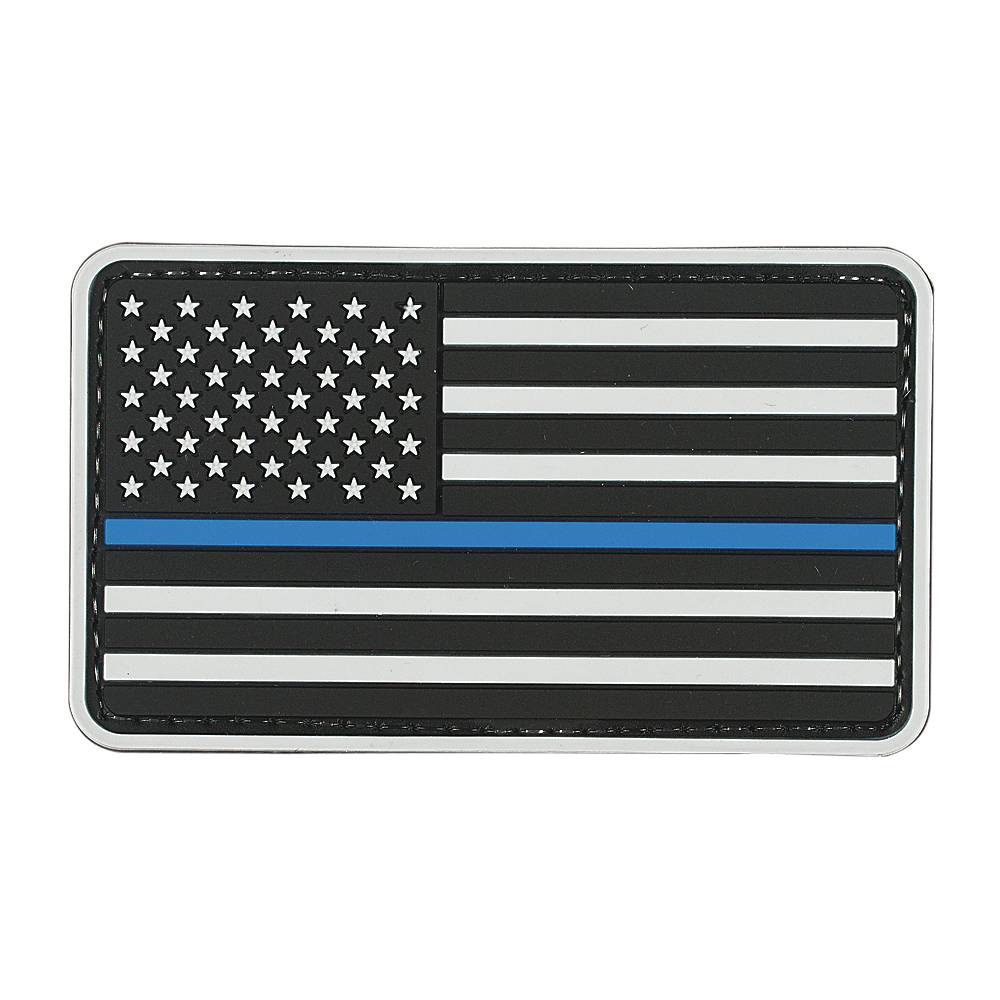 VOODOO TACTICAL AMERICAN FLAG BLUE LINE - RUBBER PATCH