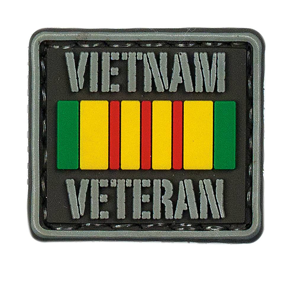 VOODOO TACTICAL VIETNAM VETERAN COMBO PATCH SET - RUBBER PATCH