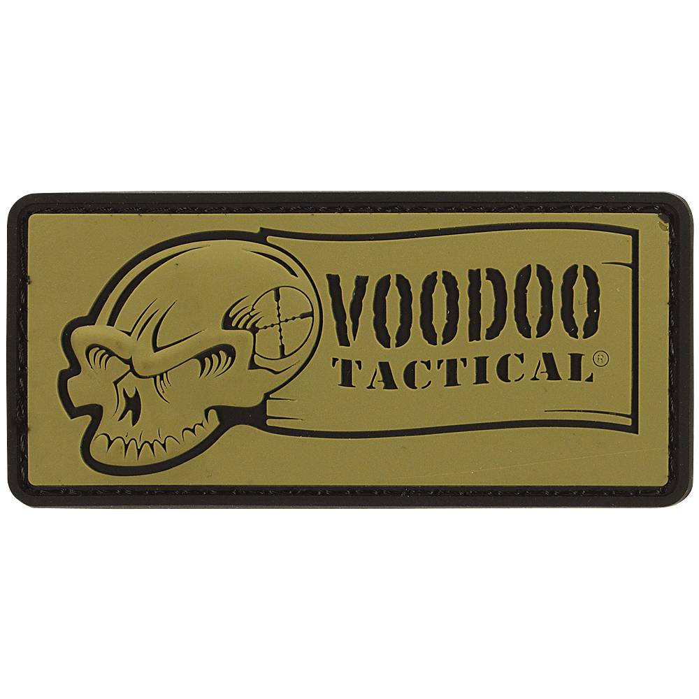 VOODOO TACTICAL RUBBER PATCH - VOODOO TACTICAL LOGO (COYOTE)