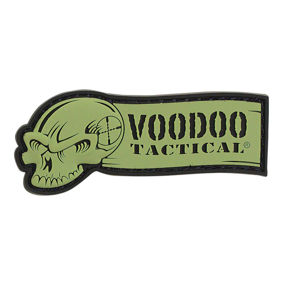 VOODOO TACTICAL RUBBER PATCH - VOODOO TACTICAL RIBBON LOGO (OD)