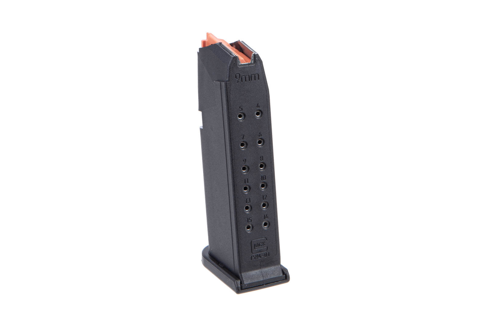 RED WHITE & BLUE 15RD AFTERMARKET GLOCK 19 MAG WITH METAL INSERT