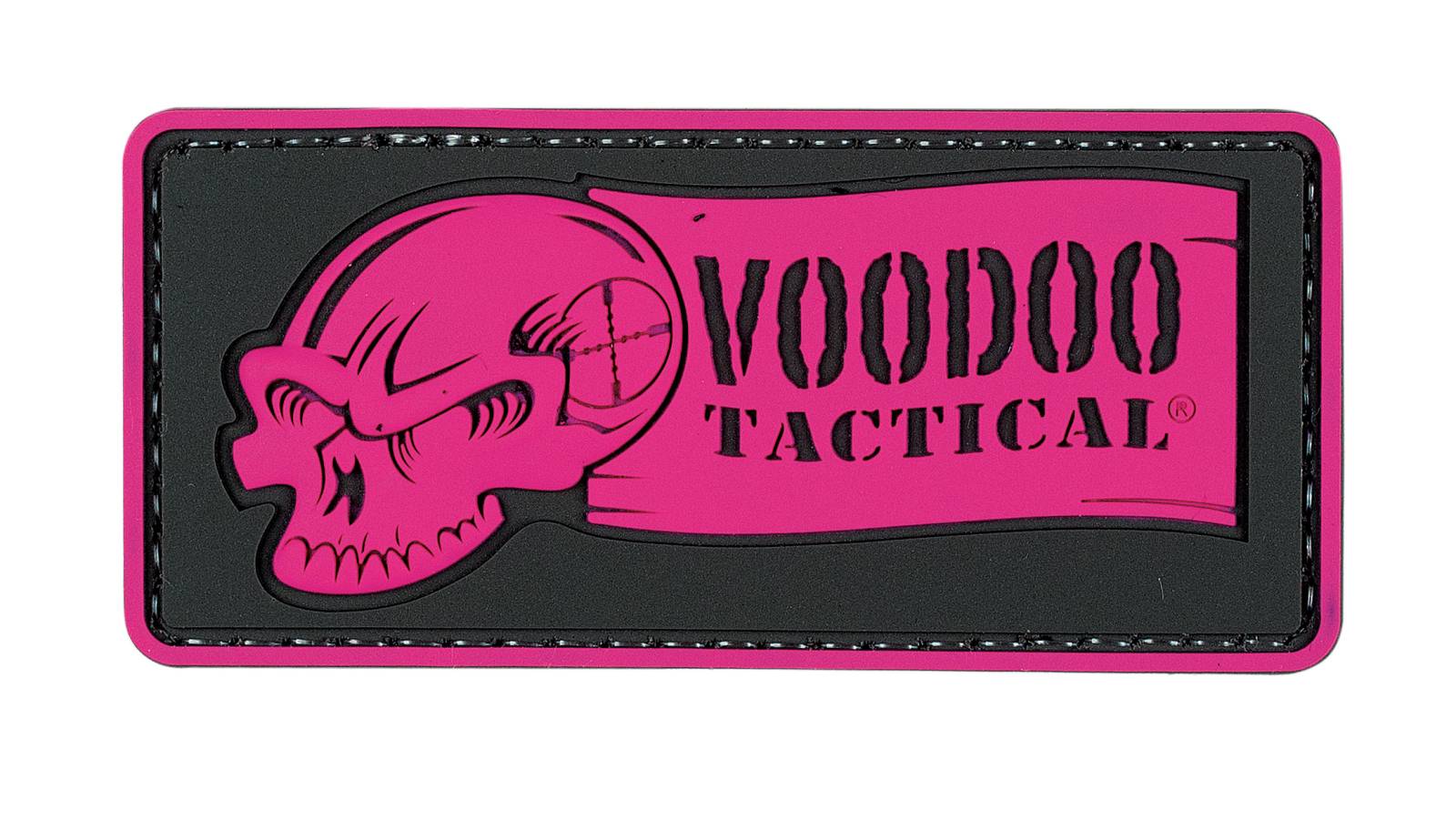 VOODOO TACTICAL VOODOO RIBBON LOGO - RUBBER PATCH - FUCHSIA