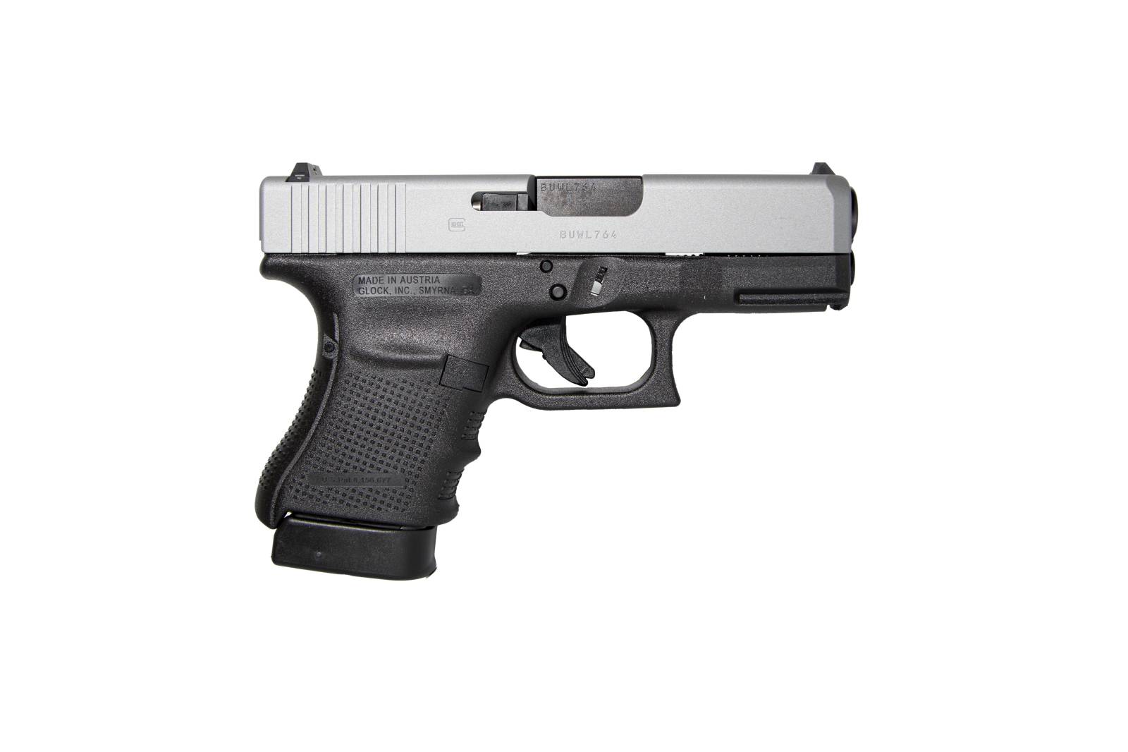 GLOCK 30 G30 GEN 4 HGA 45 AUTO 3.8 IN BBL FS 5LB 3 10RD MAGS CERAKOTE SILVER TITANIUM SLIDE