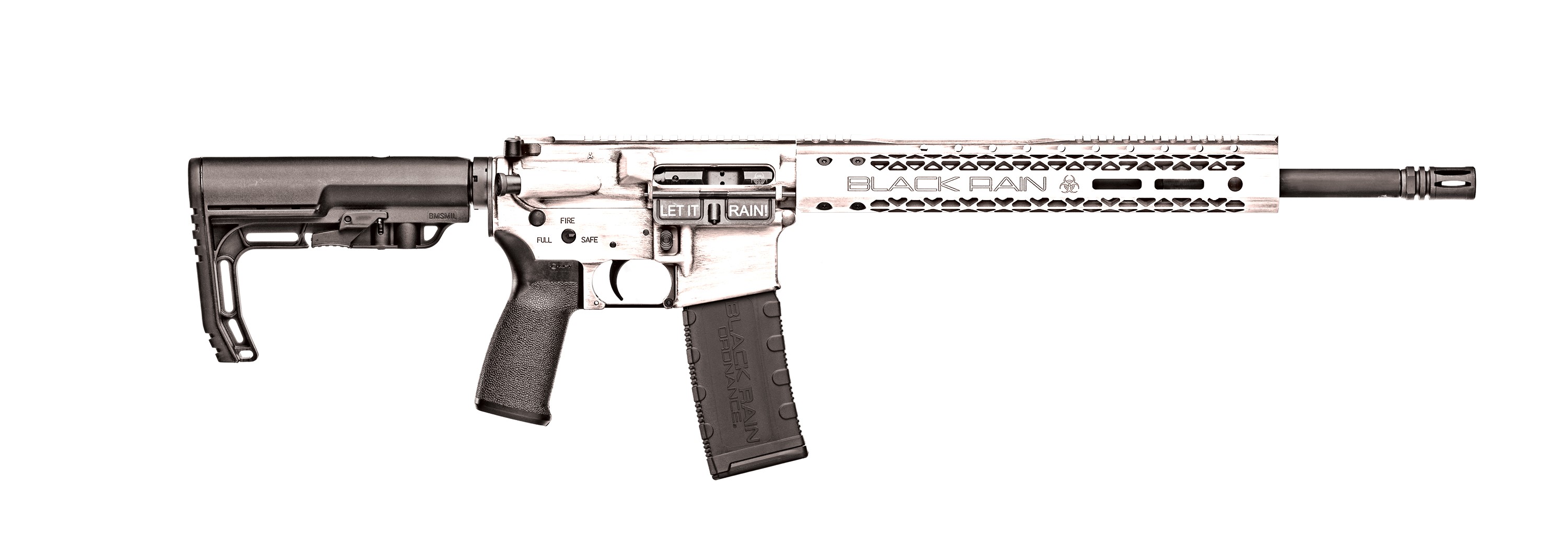 Black RAIN FUSION HGA 5.56 12.5IN BBL WHITE BATTLE...
