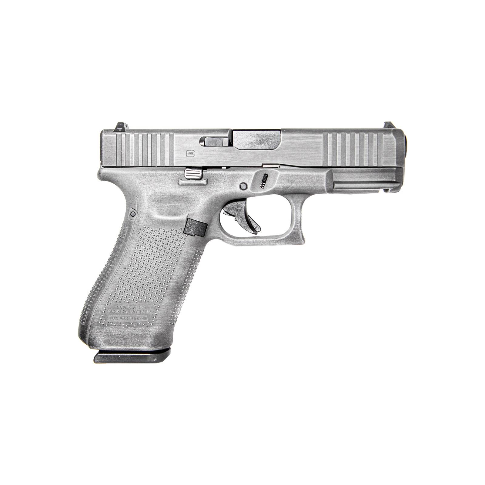 G45 MOS GEN 5 9MM 4.0 IN BBL - CERAKOTE GRAY BATTLEWORN FRAME AND SLIDE