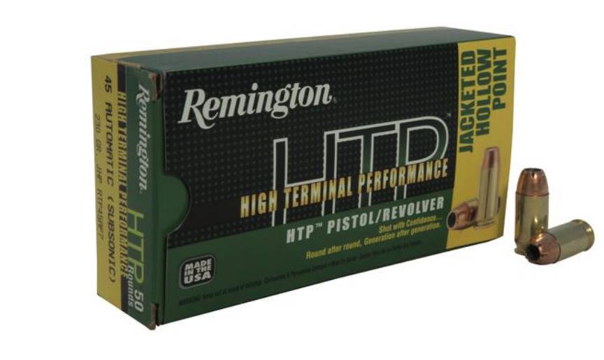 REMINGTON HTP HIGH TERMINAL PERFORMANCE AMO 45 AUTO 230GR JHP 50RD 21468