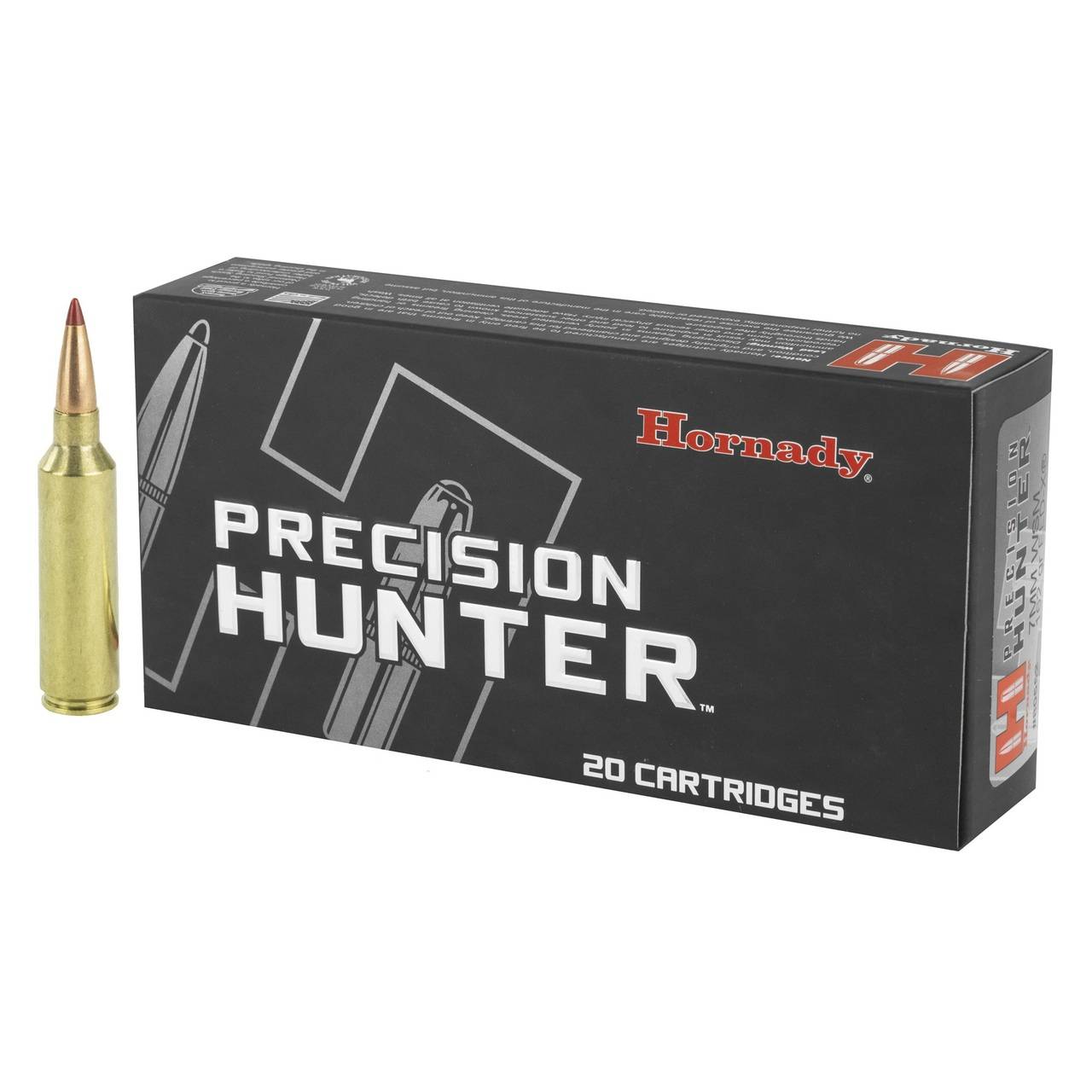 Hornady PRECISION HUNTER  AMO 7MM WSM 162GR ELD-X 20RD (10 BOX CASE)
