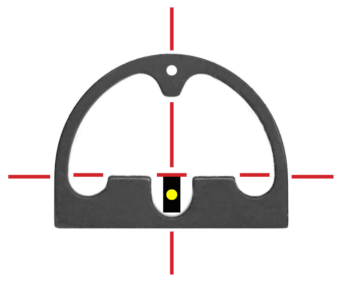 DIAMONDHEAD SIGHTS HOLE SHOT GLOCK 17 19 22 23 ETC REAR YELLOW INDICATOR FRONT TRITIUM POST SET 1