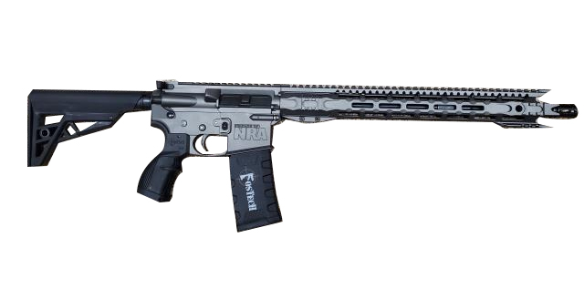 FOSTECH EAGLE RIA 5.56 SNIPER GREY TRIAD TRIGGER FOS LITE UPPER & LOWER MACH 1 16IN RAIL M4 BBL
