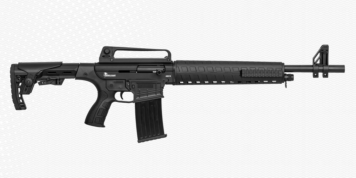 ARMELEGANT ANG13 SGA 12GA 20IN BBL AR-12 BLACK 2-5RD MAGS