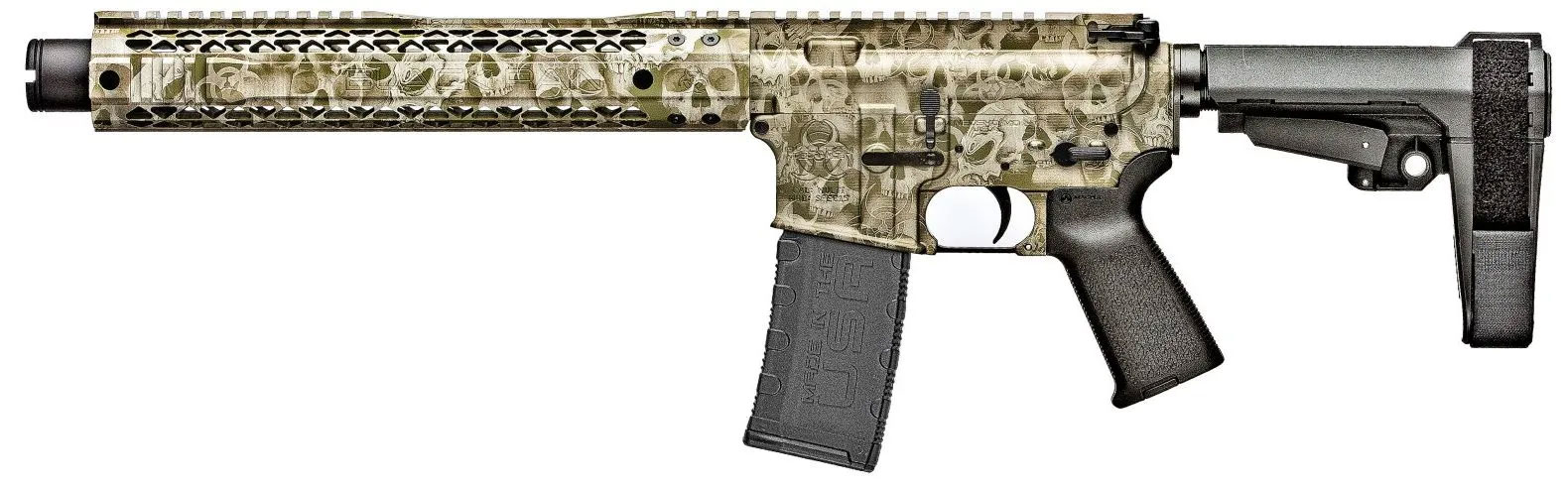 Black RAIN CRYPT HGA 300BLK 10.5IN BBL GREEN ANODI...