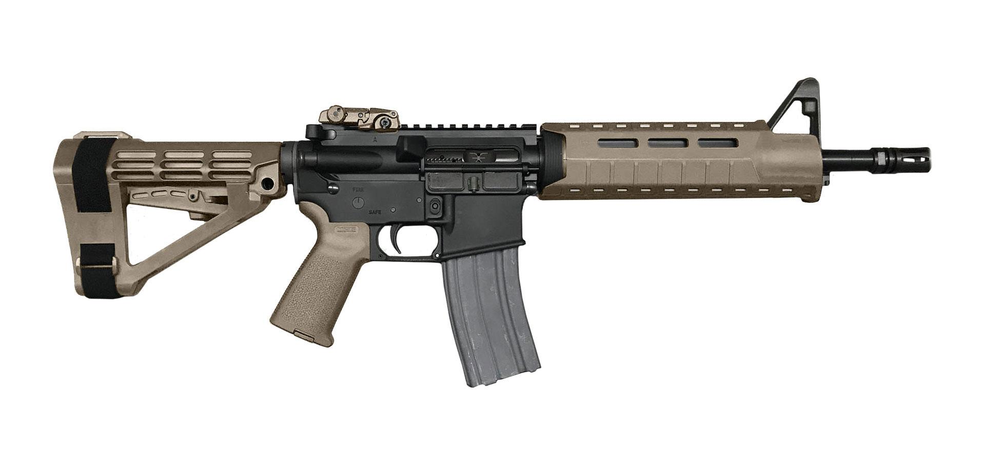 EVOLVE WEAPONS SYSTEMS E15 PATROL HGA 5.56 NATO 11.5IN BBL TAN MAGPUL FURNITURE SBA3 BRACE