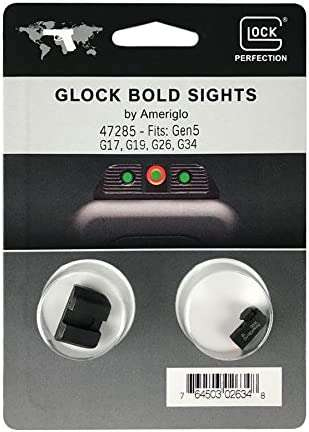 GLOCK PARTS NIGHT SIGHT AMERIGLO BOLD FRONT 140" X 180" H MARKED 80
