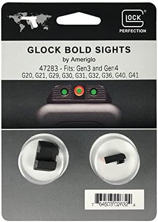 GLOCK PARTS NIGHT SIGHT AMERIGLO BOLD FRONT 140" X 165" new # glo34998
