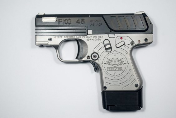 HEIZER POCKET PKO-45 HGA 45ACP SEMI 5 RD TAC BLAZE BARREL & SLIDE TRUGLO NS 5RD & 7RD EX MAG
