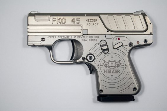 HEIZER POCKET PKO-45 HGA 45ACP SEMI 5 RD CHAMPAIGN BBLL & SLIDE TRUGLO NS 5RD & 7RD EX MAG
