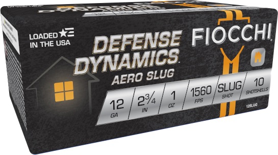 Fiocchi 12SLUG Defense Dynamics Aero 12Gauge 2.75" 1oz RifledSlug Shot - Fiocchi - 12GA