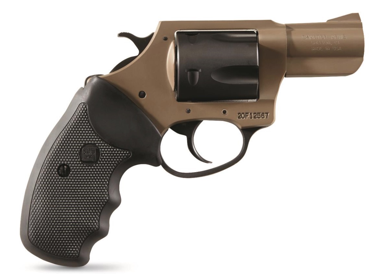 Charter Arms Mag Pug .357 Magnum 2.2" 5-Round Full Grip Desert Storm/Black Passivate