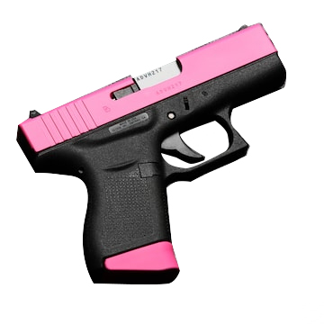 GLOCK 43 G43 HGA 9MM 3.46 IN BBL FS 5LB 2 6RD MAGS PINK CERAKOTE SLIDE