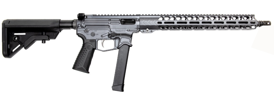 BATTLEARMS XIPHOS 9P RIA 9MM 16IN BBL BILLET REC BLACK/RED SHIFT B5 BRAVO STK GLK STYLE 33RD MAG