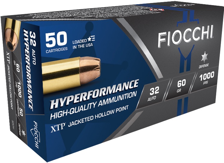 Fiocchi 32 ACP 60 Grain XTP Hollow Point Ammo (Box of 50)