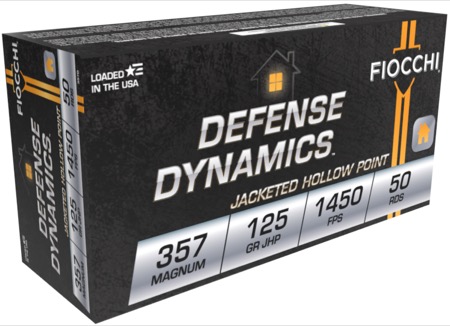 Fiocchi .357 Magnum 125 Grain JHP Ammunition (Box of 50)