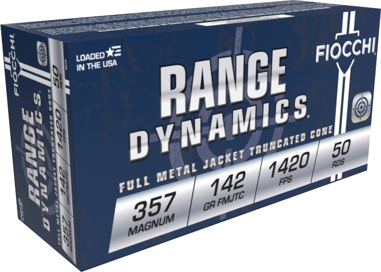 Fiocchi 357F Range Dynamics 357Mag 142gr FMJ Truncated Cone 50/Box