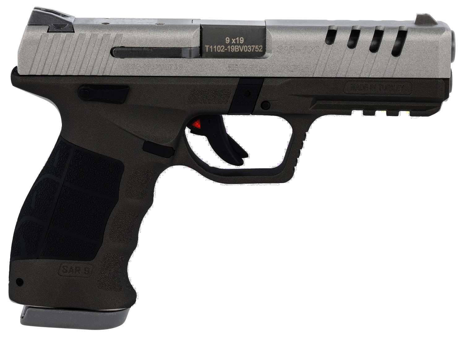 SAR SAR9 HGA 9MM 4.4IN BBL PLATINUM CERAKOTE 2/10RD MAG