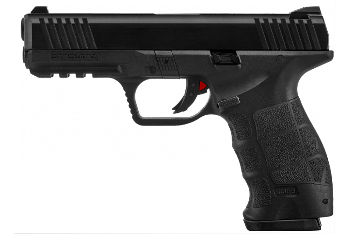 SAR SAR9 COMPACT HGA 9MM 3.5IN BBL  BLACK 2/10RD M...