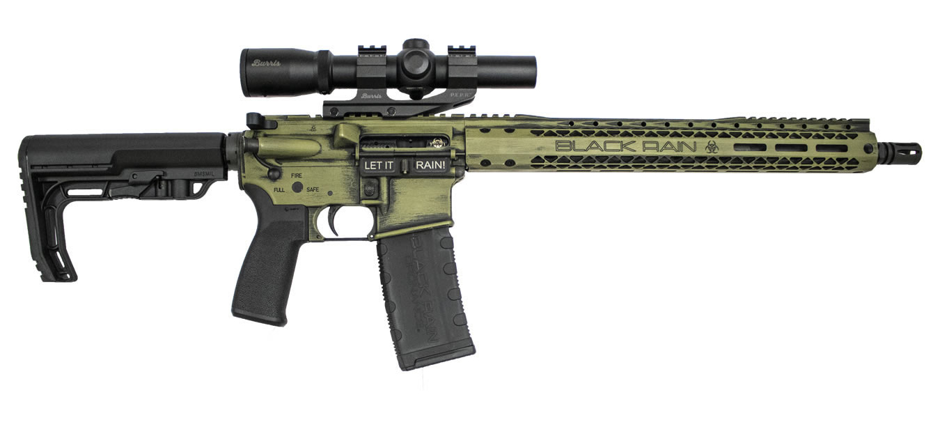 Black RAIN FALLOUT HGA 9MM 12.5IN BBL ZOMBIE GREEN...