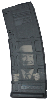 Black RAIN LASER ETCHED MAGAZINES 30RD BIDEN